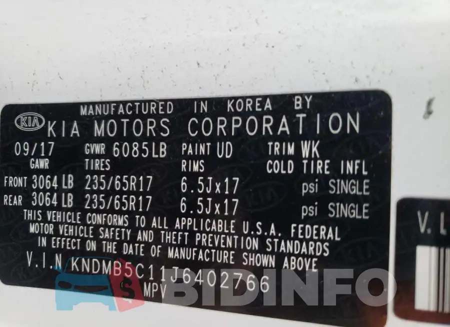 KNDMB5C11J6402766 Photo# 10