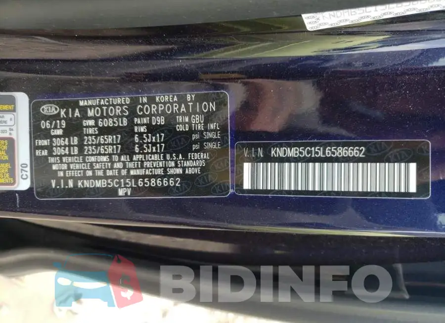 KNDMB5C15L6586662 Photo# 10