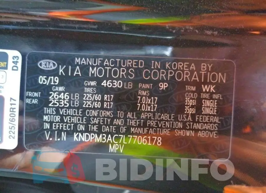 KNDPM3AC7L7706178 Photo# 10