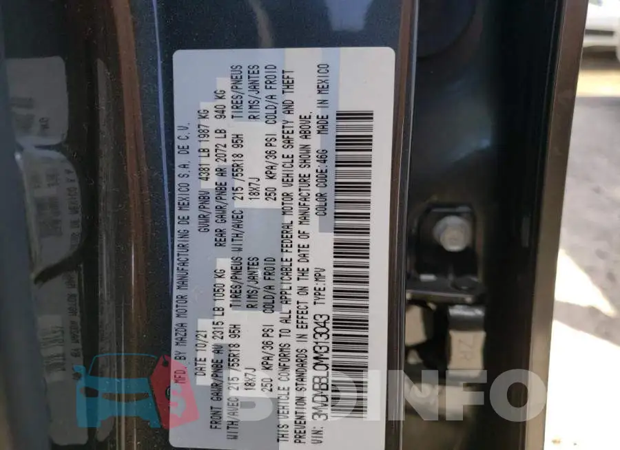 3MVDMBBL0MM313043 Photo# 10