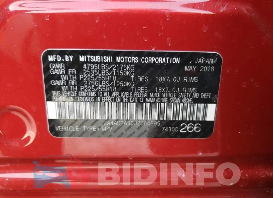 JA4AD2A30JZ064995 Photo# 10