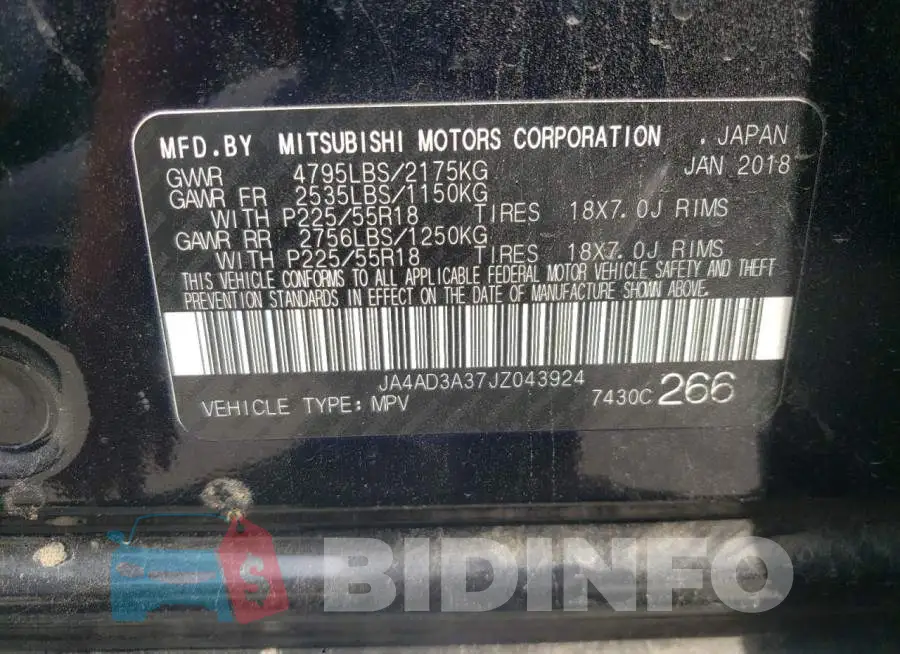 JA4AD3A37JZ043924 Photo# 10