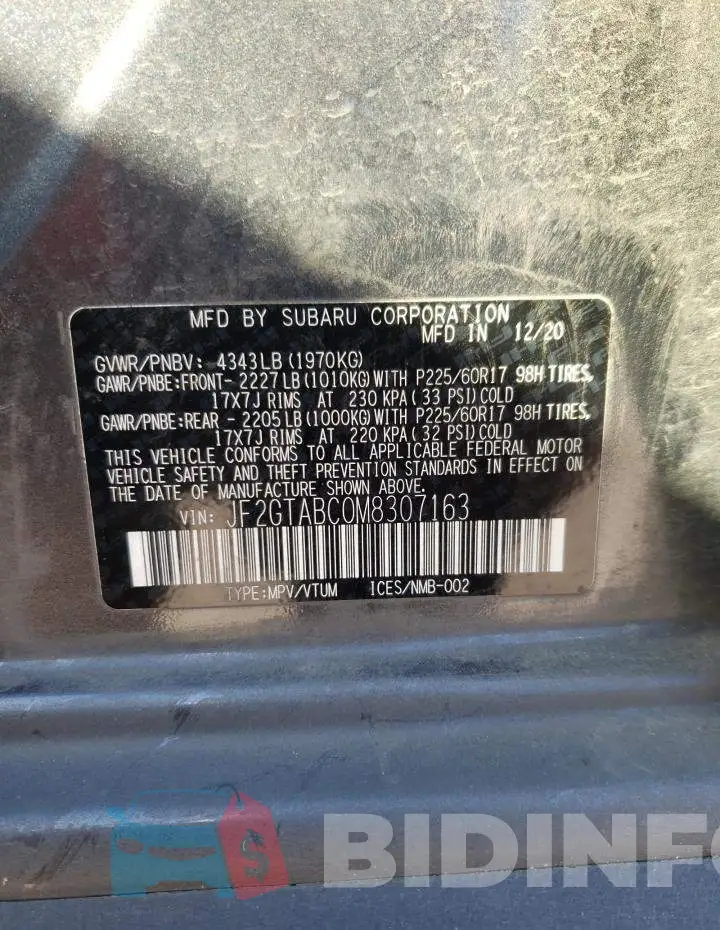 JF2GTABC0M8307163 Photo# 10