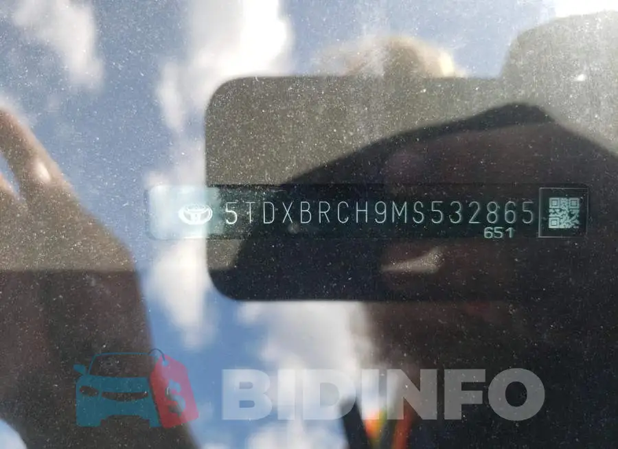 5TDXBRCH9MS532865 Photo# 10