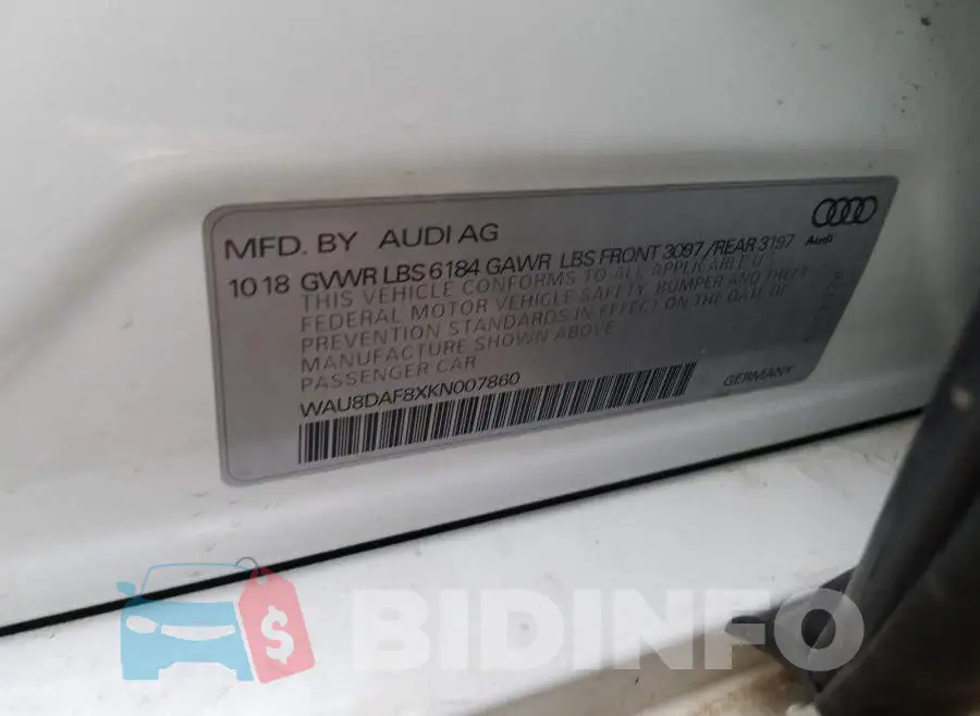 WAU8DAF8XKN007860 Photo# 10