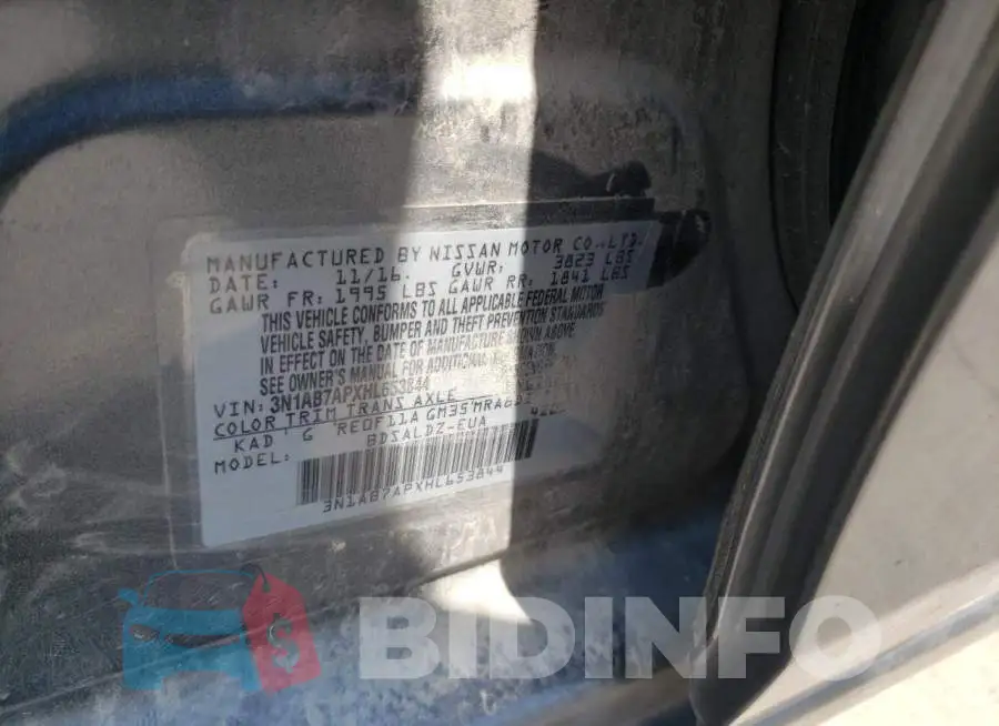 3N1AB7APXHL653844 Photo# 10