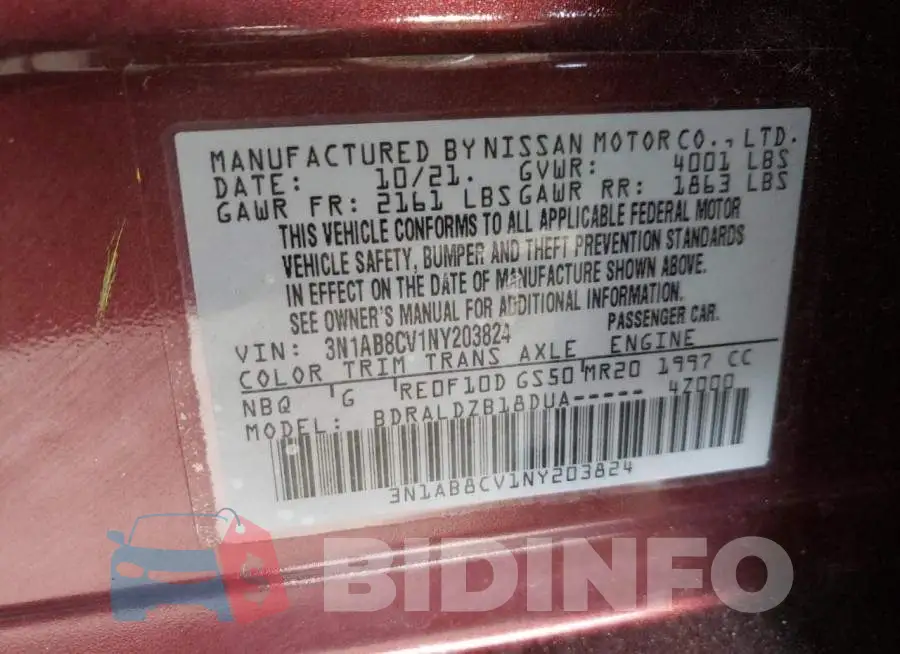 3N1AB8CV1NY203824 Photo# 10