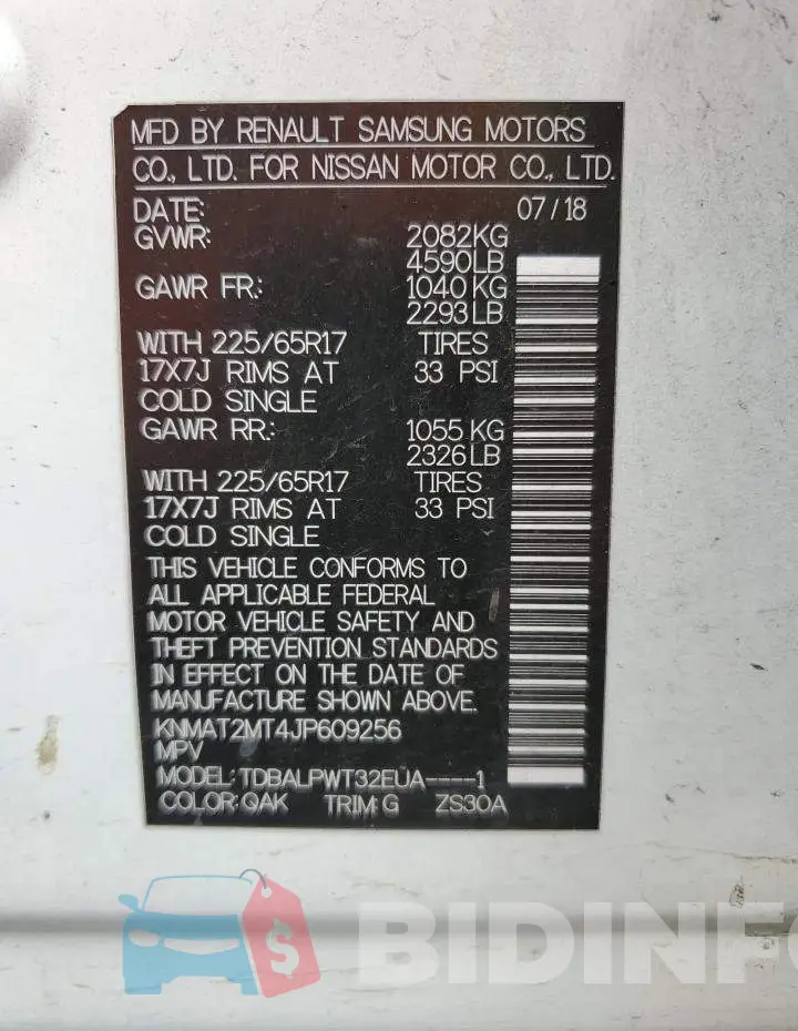 KNMAT2MT4JP609256 Photo# 10