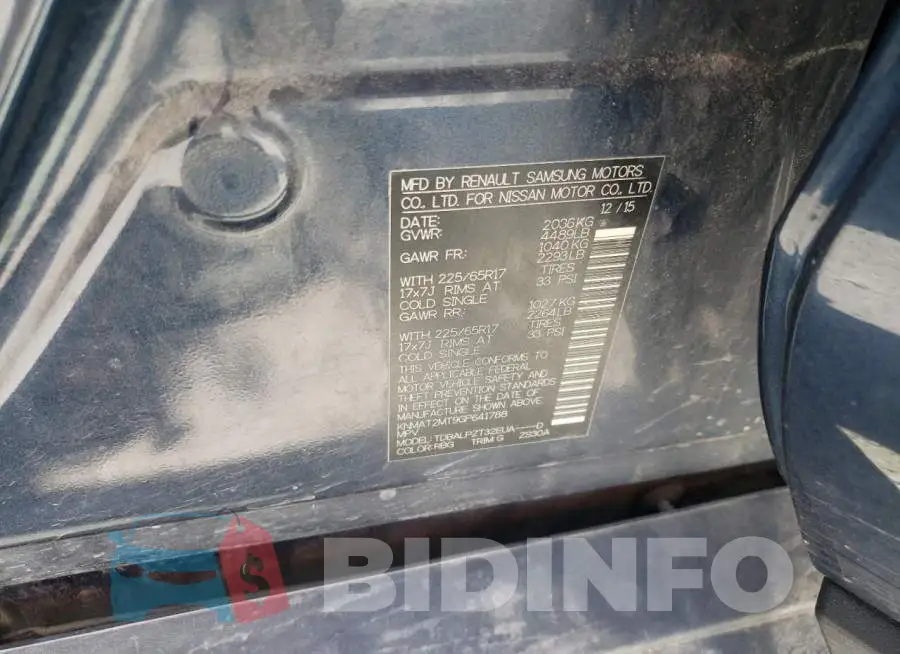 KNMAT2MT9GP641788 Photo# 10