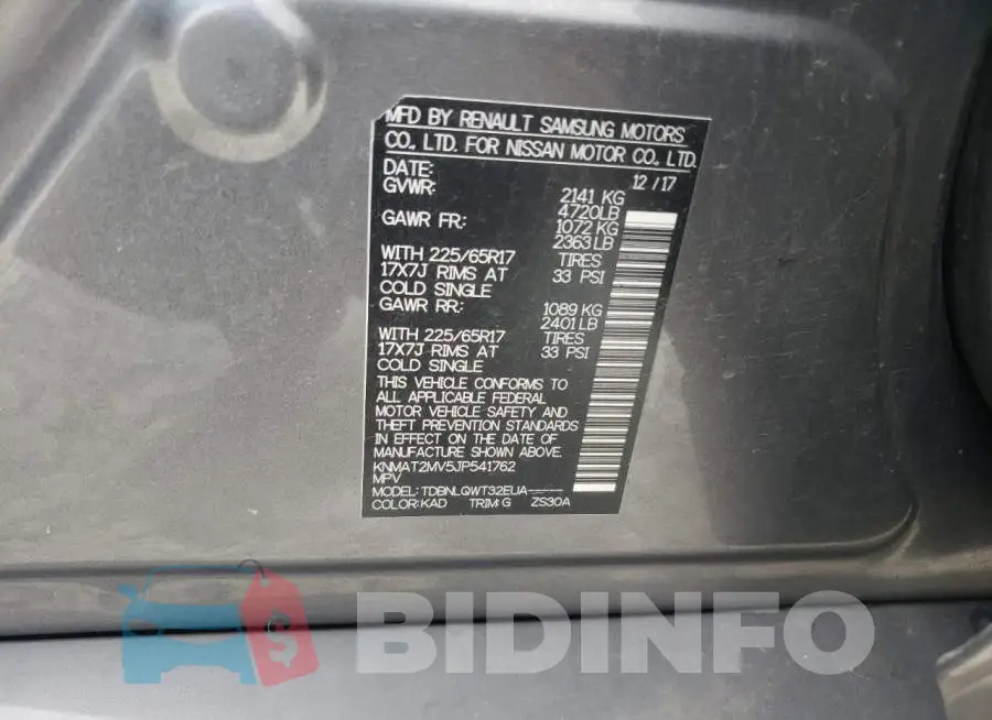 KNMAT2MV5JP541762 Photo# 10