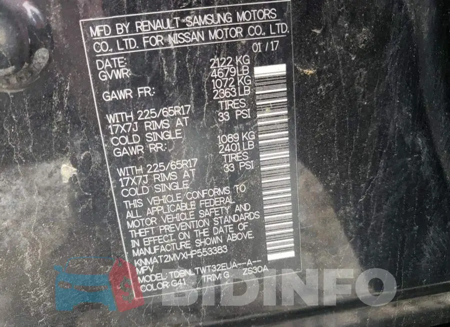 KNMAT2MVXHP553383 Photo# 10