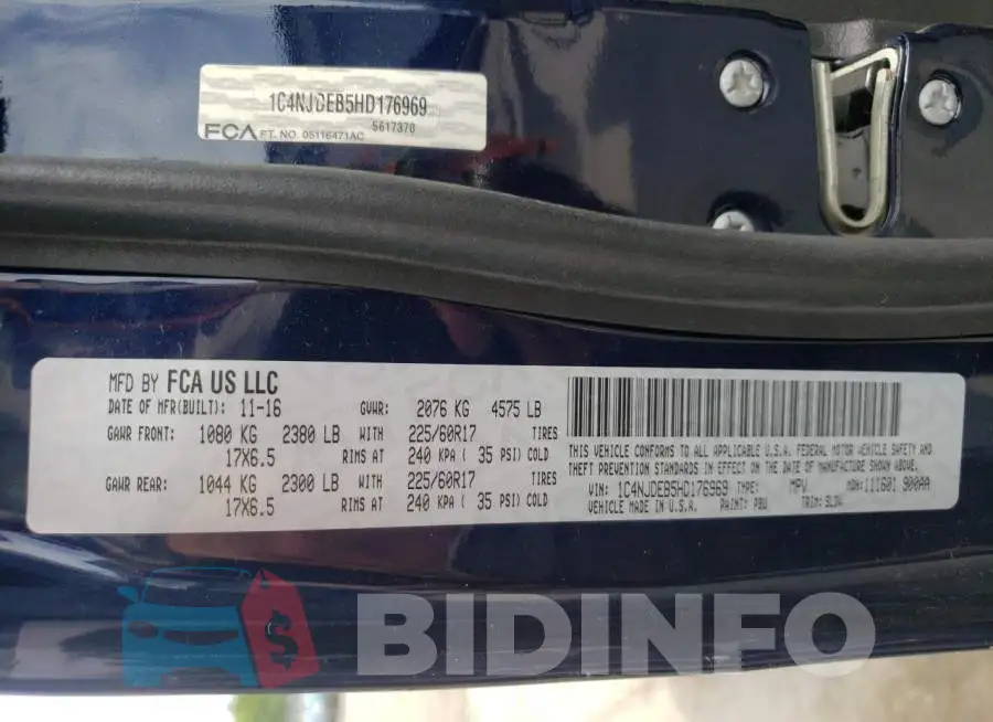 1C4NJDEB5HD176969 Photo# 10