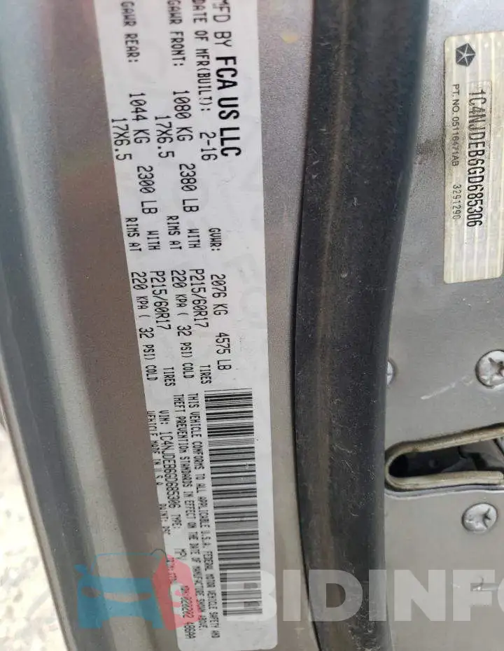 1C4NJDEB6GD685306 Photo# 10