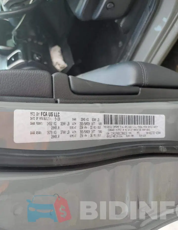 1C4RJFAG9LC380218 Photo# 10