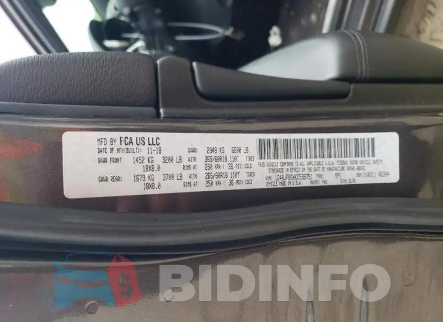 1C4RJFBGXKC595751 Photo# 10