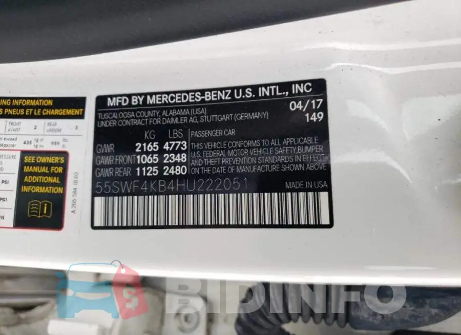 55SWF4KB4HU222051 Photo# 10