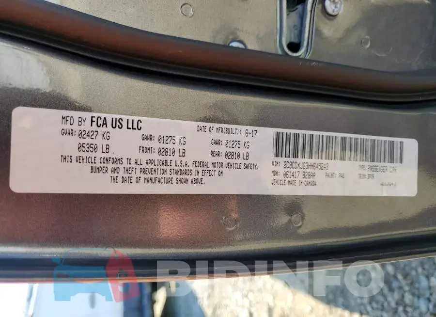 2C3CDXJG3HH645243 Photo# 10