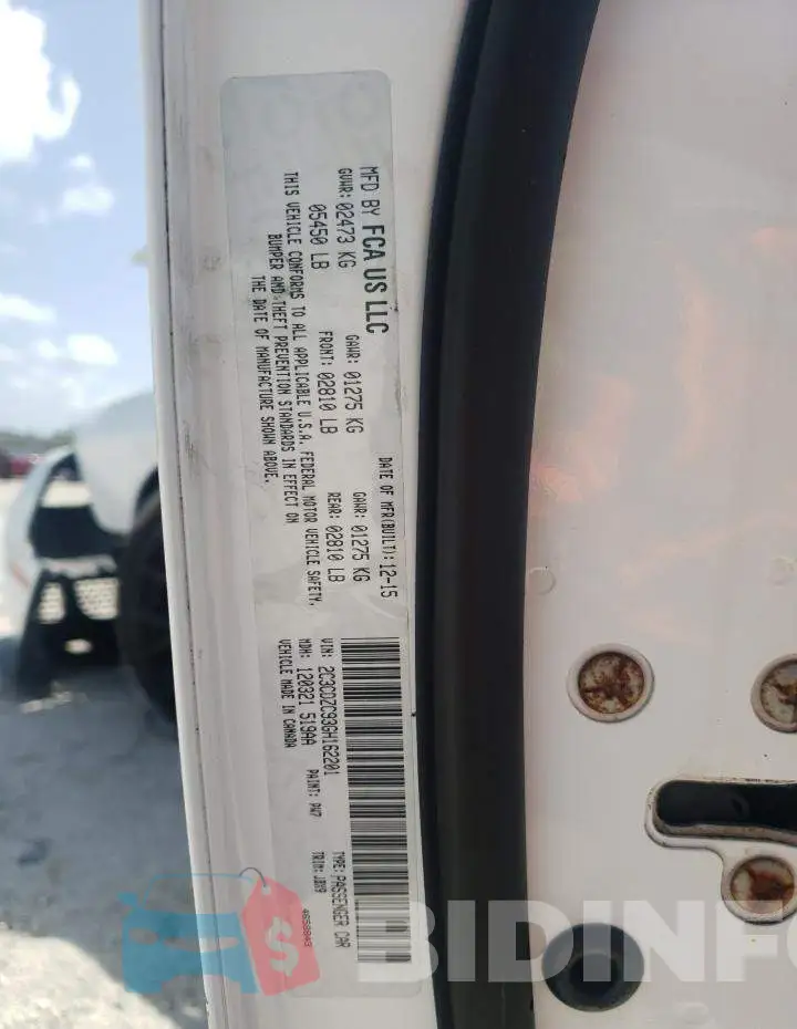 2C3CDZC93GH162201 Photo# 10