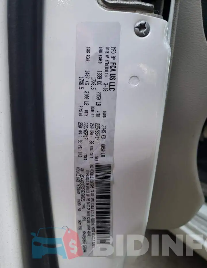 2C4RDGCGXGR330029 Photo# 10