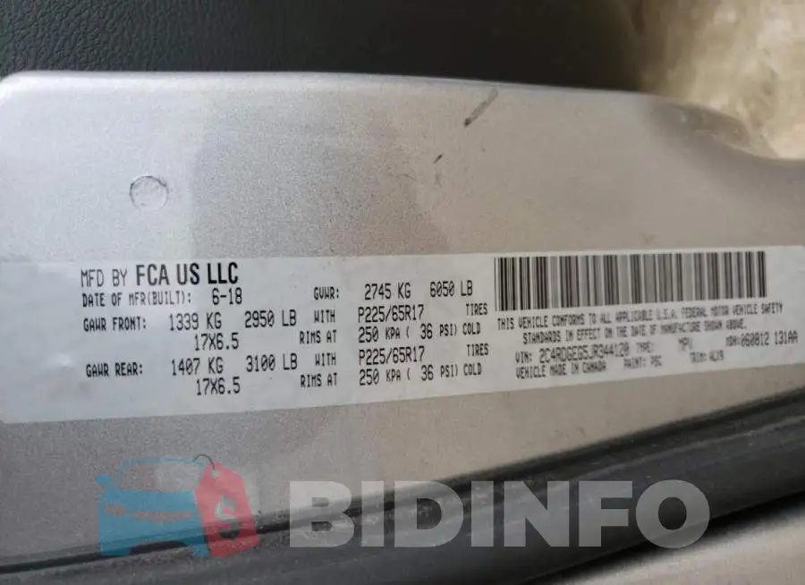 2C4RDGEG5JR344120 Photo# 10