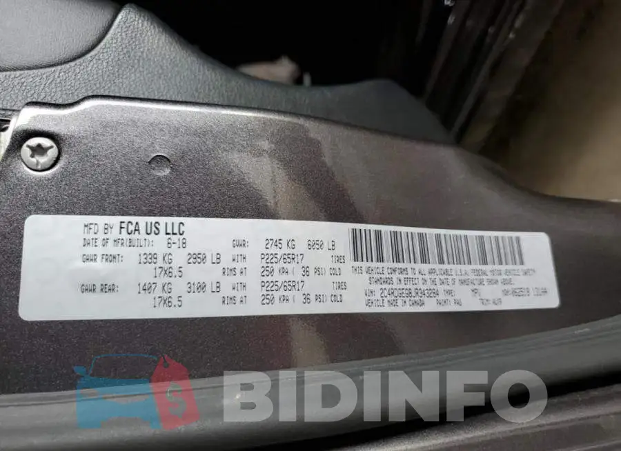 2C4RDGEG8JR343284 Photo# 10