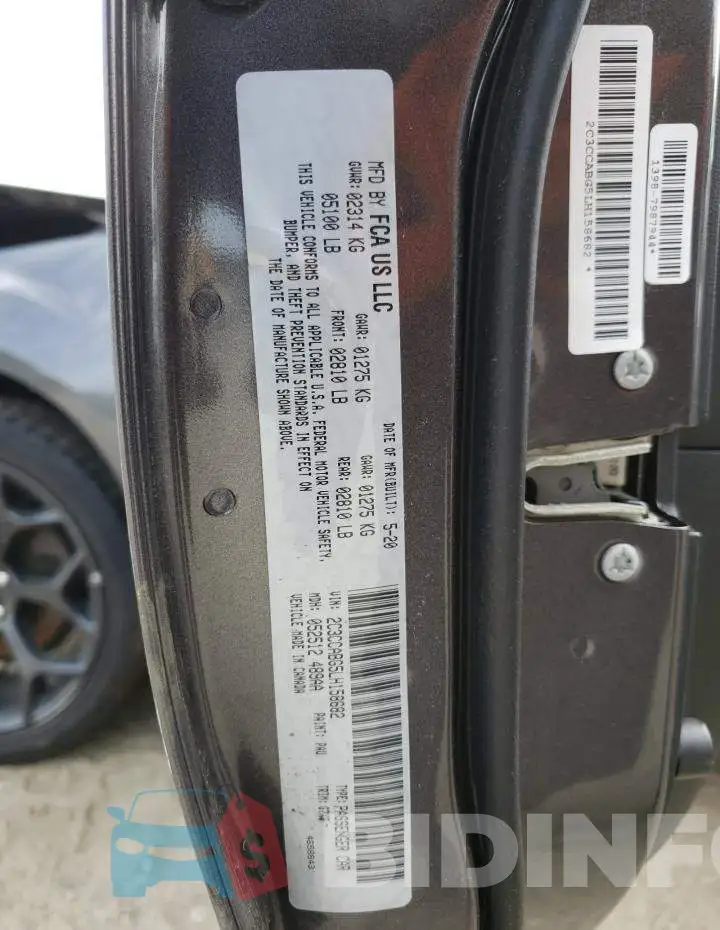 2C3CCABG5LH158682 Photo# 10