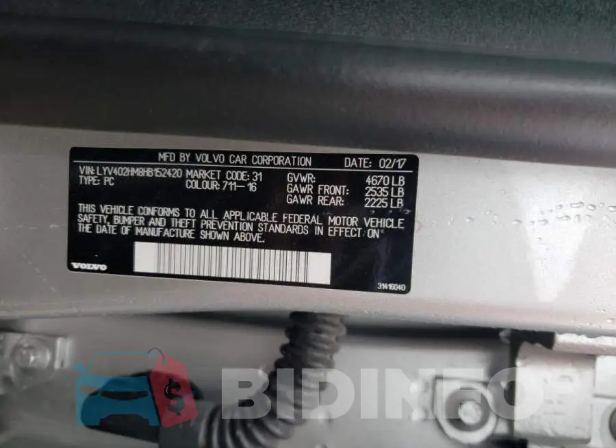 LYV402HM8HB152420 Photo# 10