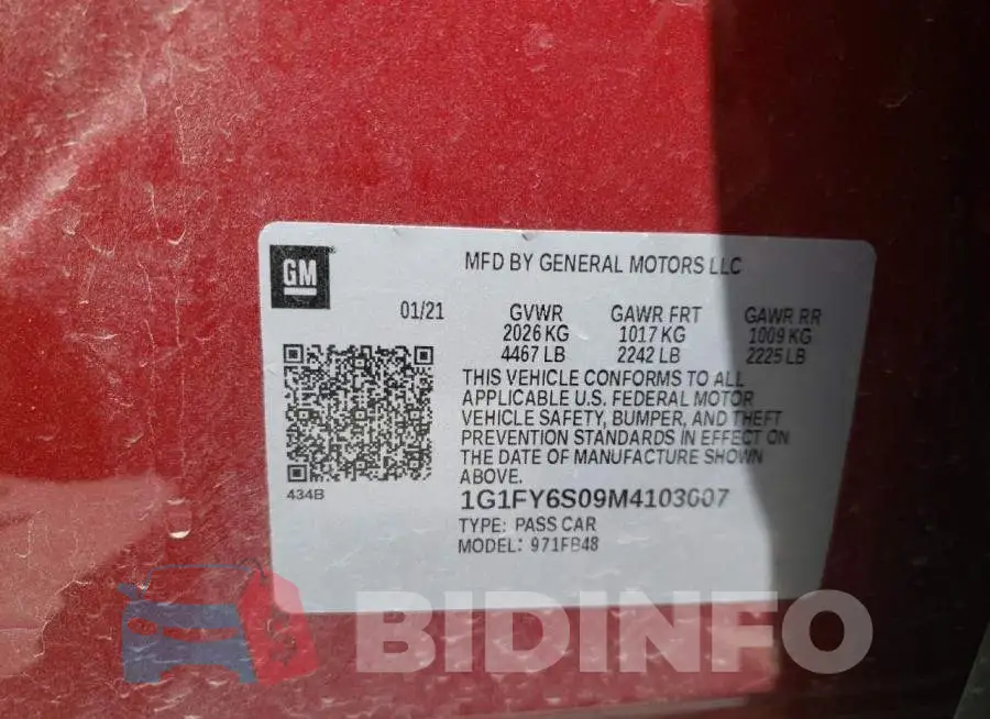 1G1FY6S09M4103007 Photo# 6