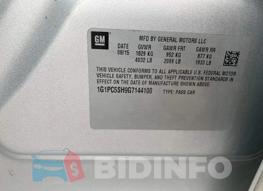 1G1PC5SH9G7144100 Photo# 10