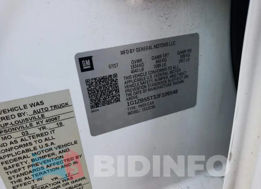1G1ZB5ST3JF109548 Photo# 10