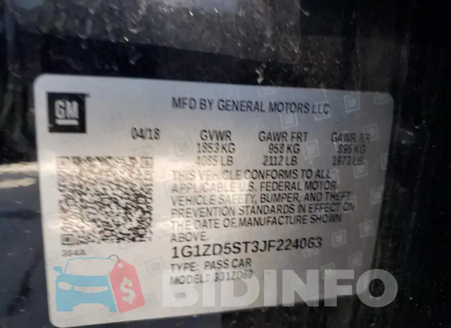 1G1ZD5ST3JF224063 Photo# 10