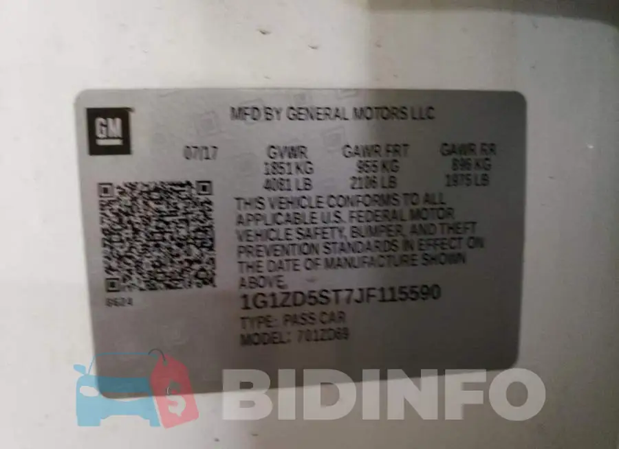1G1ZD5ST7JF115590 Photo# 10