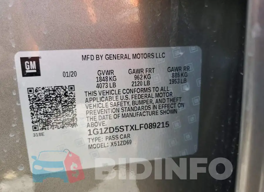 1G1ZD5STXLF089215 Photo# 10