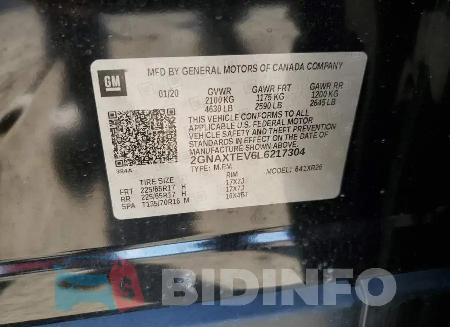 2GNAXTEV6L6217304 Photo# 10