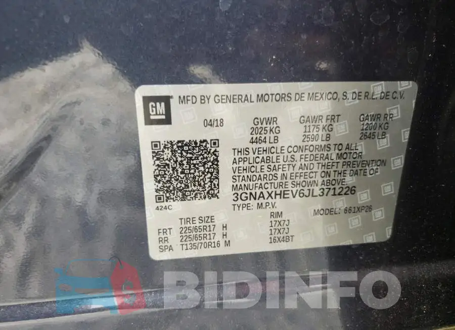 3GNAXHEV6JL371226 Photo# 10