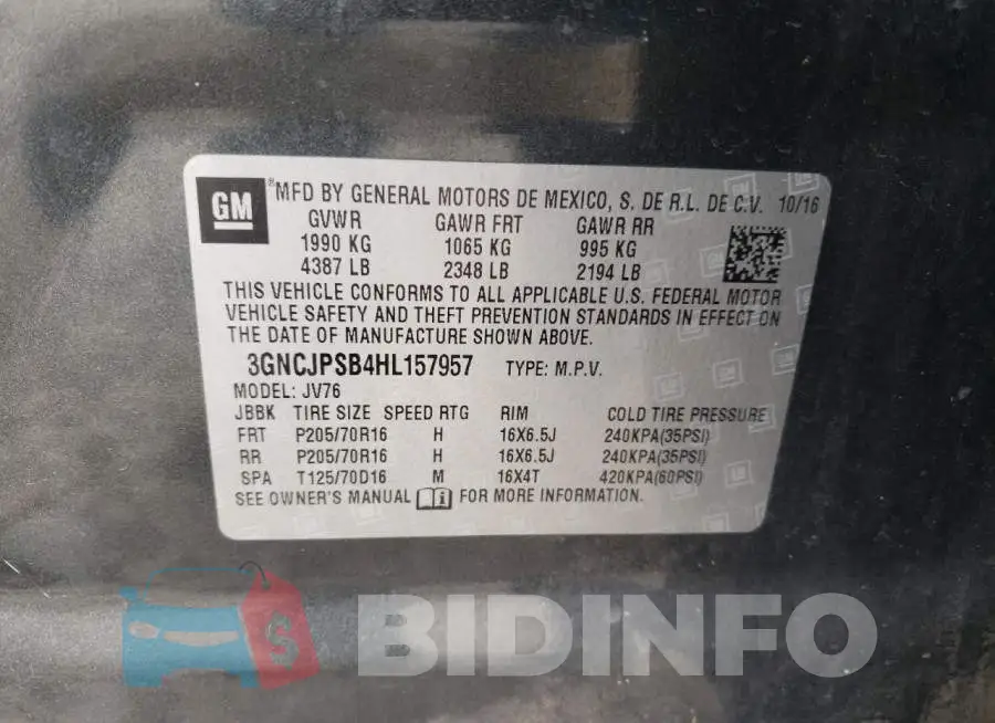 3GNCJPSB4HL157957 Photo# 10
