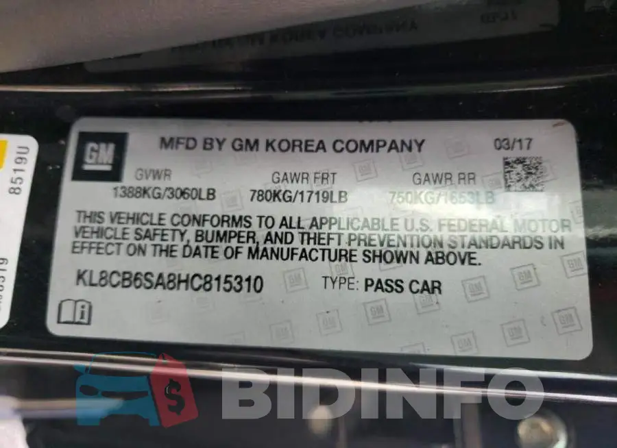 KL8CB6SA8HC815310 Photo# 10