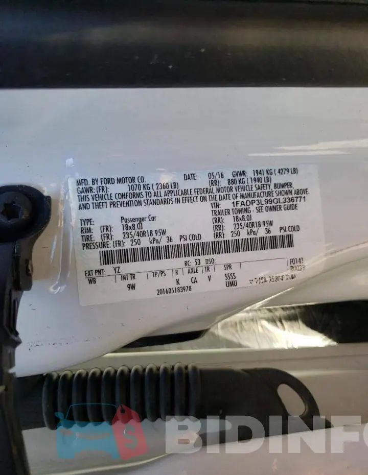 1FADP3L99GL336771 Photo# 10