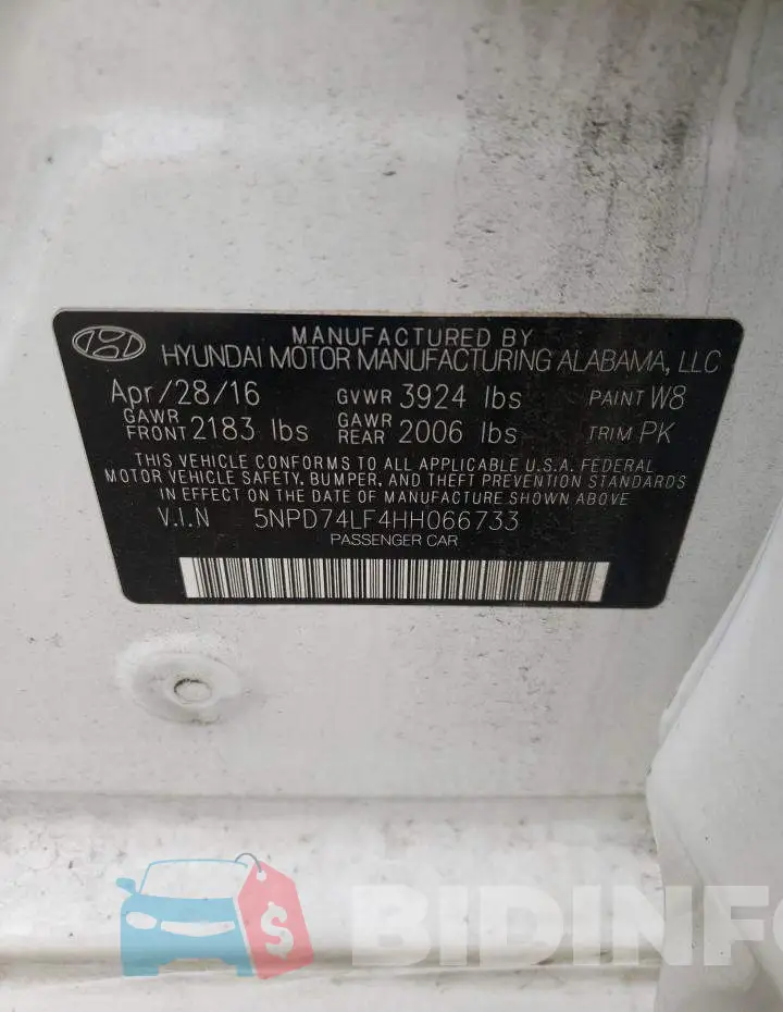 5NPD74LF4HH066733 Photo# 10