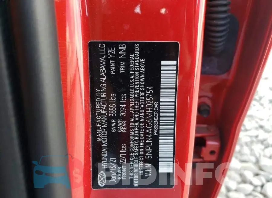 5NPLN4AG6MH025754 Photo# 10