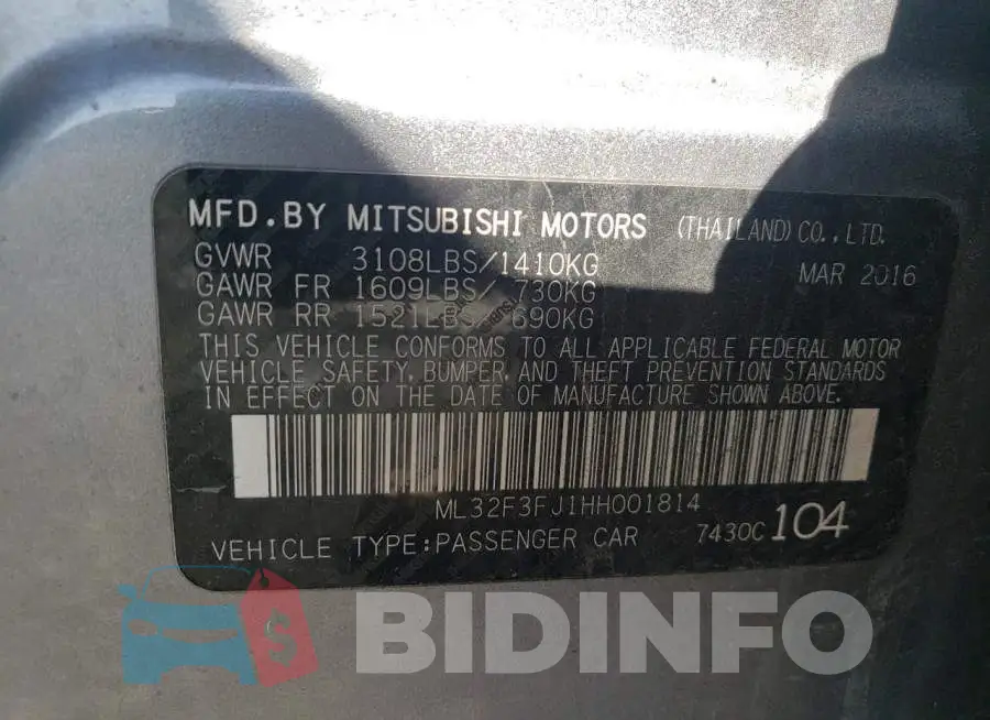 ML32F3FJ1HH001814 Photo# 10