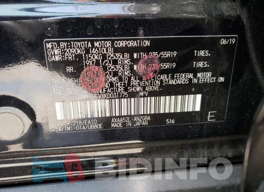 JTMY1RFVXKD031775 Photo# 10
