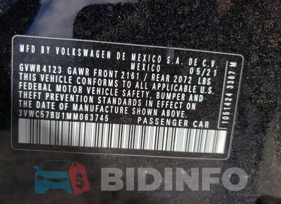 3VWC57BU1MM063745 Photo# 10