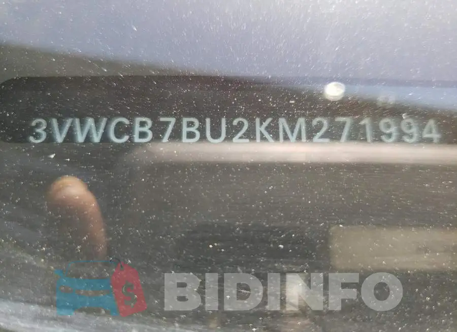 3VWCB7BU2KM271994 Photo# 10