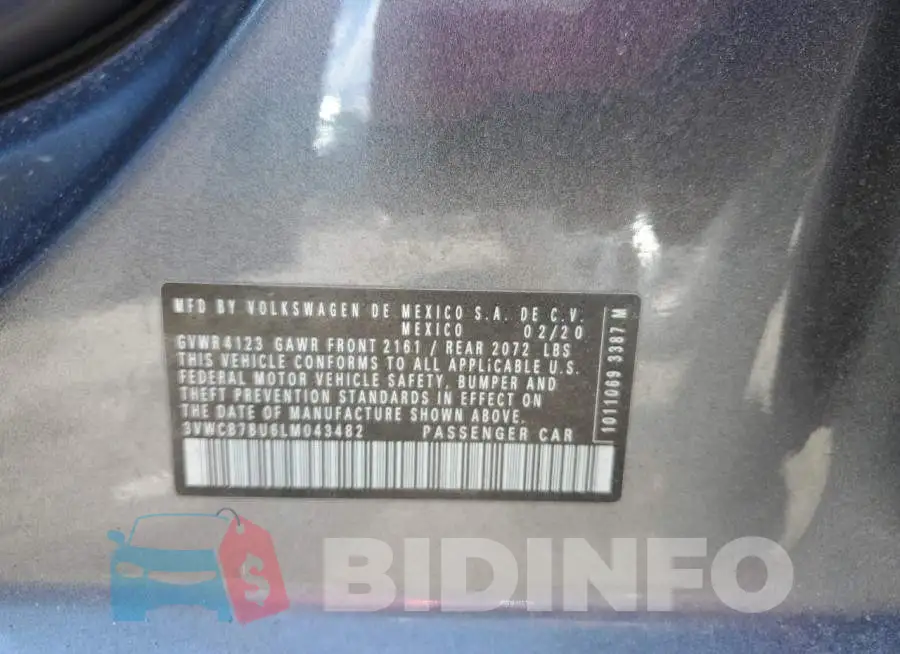 3VWCB7BU6LM043482 Photo# 10