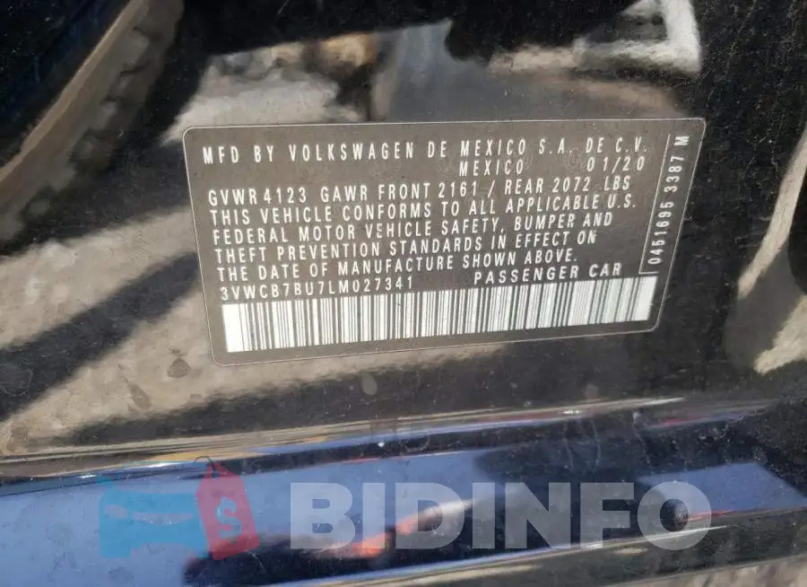 3VWCB7BU7LM027341 Photo# 10