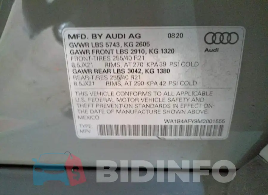 WA1B4AFY9M2001555 Photo# 10