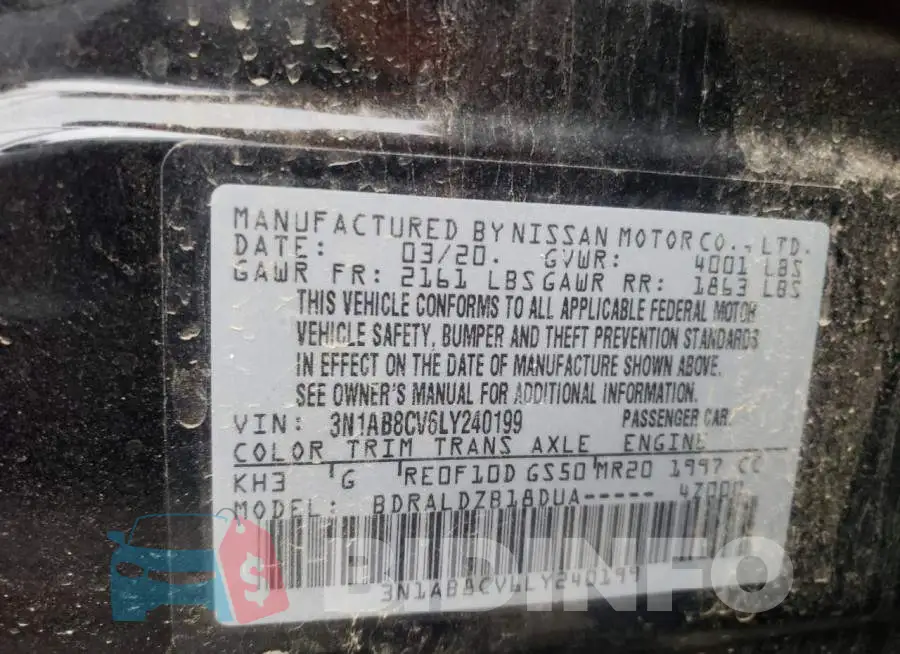 3N1AB8CV6LY240199 Photo# 10