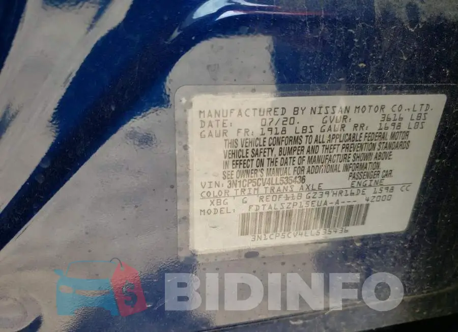 3N1CP5CV4LL535436 Photo# 10