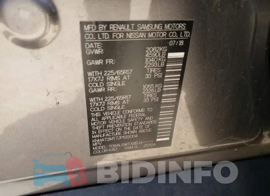 KNMAT2MT7JP615004 Photo# 10